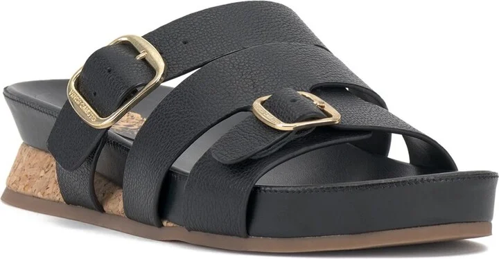 Vince Camuto Freoda Leather Wedge Sandal