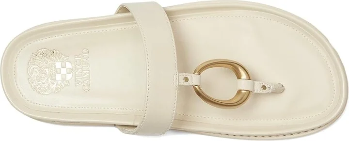 Vince Camuto Genri O-Ring Thong Slide Sandals Women's Sandals Panna Creme : 10 M, Leather - Image 2
