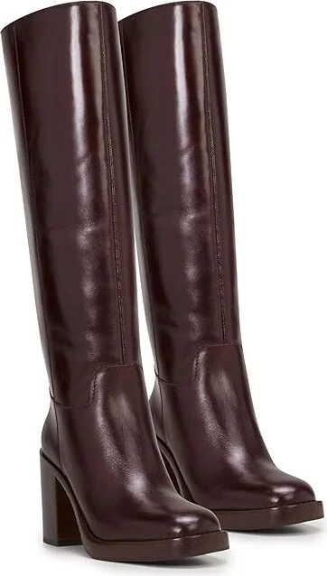 Vince Camuto Gibi Women's Boots Dark Mahogany : 9.5 M, Leather
