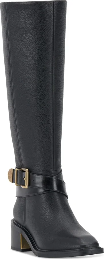 Vince Camuto Gini Buckled Knee-High Riding Boots