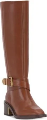 Vince Camuto Gini Buckled Knee High Riding Boots Regular Wide Extra Wide Calf