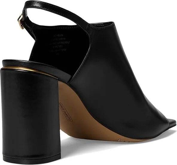 Vince Camuto Haliza Peep Toe Block Heel Sandal Women's Sandals Tortilla : 8 M, Leather - Image 10