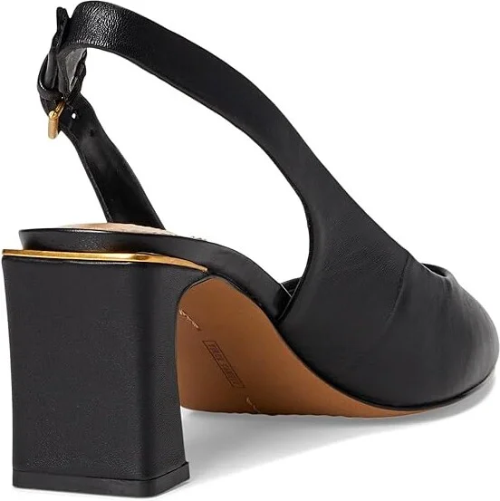 Vince Camuto Hamden Buckle Slingback Pump High Women's Heels Chai Latte : 8.5 M, Leather/Rubber - Image 10