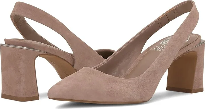 Vince Camuto Hamden High Women's Heels Truffle Taupe : 9.5 M, Leather