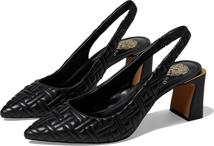 Vince Camuto Hamden-Q High Women's Heels Black : 5 M, Leather/Rubber