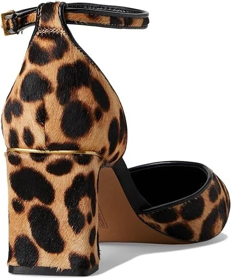 Vince Camuto Hendriy Ankle Strap Pump High Women's Heels Tan : 8 M, Rubber/Synthetic - Image 4