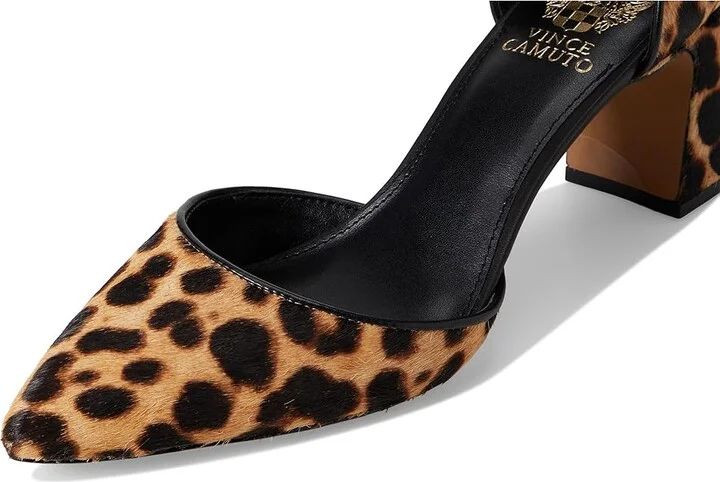 Vince Camuto Hendriy Ankle Strap Pump High Women's Heels Tan : 8 M, Rubber/Synthetic - Image 7