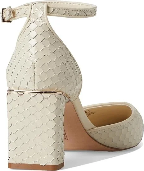 Vince Camuto Hendriya Ankle Strap Pump High Women's Heels Panna Creme : 10 M, Leather/Rubber - Image 4