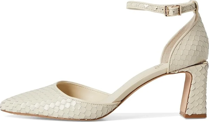 Vince Camuto Hendriya Ankle Strap Pump High Women's Heels Panna Creme : 10 M, Leather/Rubber - Image 6