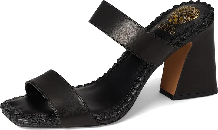 Vince Camuto Kaden Stitched Block Heel Mule Sandals Women's Sandals Lizard Green : 7.5 M, Leather - Image 11