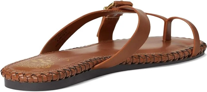 Vince Camuto Kellon Toe Loop Flat Sandals Women's Sandals Caramello : 7.5 M, Leather - Image 4