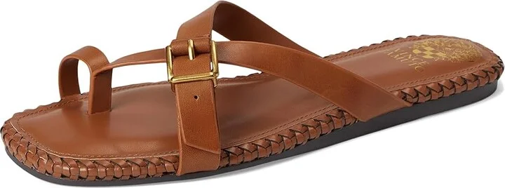 Vince Camuto Kellon Toe Loop Flat Sandals Women's Sandals Caramello : 7.5 M, Leather - Image 5