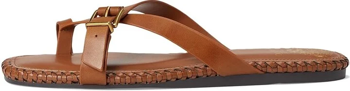 Vince Camuto Kellon Toe Loop Flat Sandals Women's Sandals Caramello : 7.5 M, Leather - Image 6