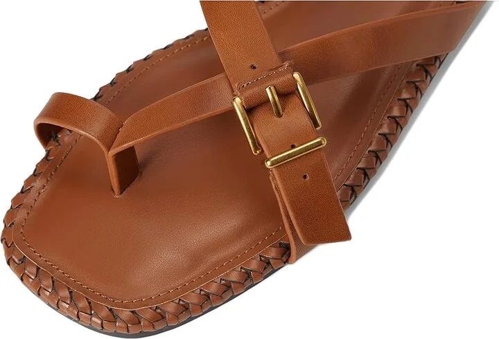 Vince Camuto Kellon Toe Loop Flat Sandals Women's Sandals Caramello : 7.5 M, Leather - Image 7