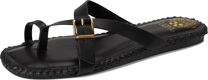 Vince Camuto Kellon Toe Loop Flat Sandals Women's Sandals Caramello : 7.5 M, Leather - Image 11