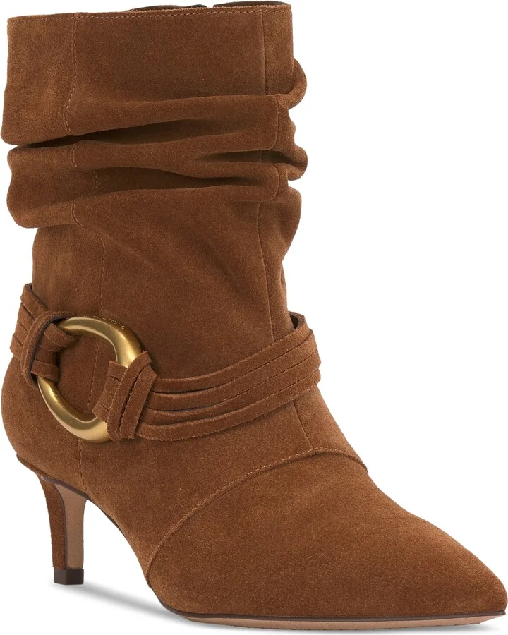 Vince Camuto Kirpa Slouch Embellished Mid-Heel Dress Booties