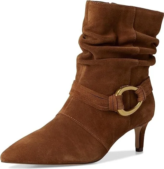 Vince Camuto Kirpa Slouchy O-ring Bootsie Women's Boots Burnt Sugar : 5 M, Leather - Image 5