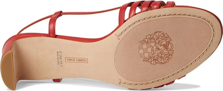 Vince Camuto Layton Strappy Kitten Heel Sandals Women's Sandals Salsa : 10 M, Leather/Rubber - Image 3