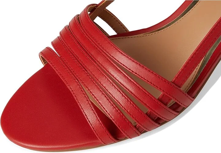 Vince Camuto Layton Strappy Kitten Heel Sandals Women's Sandals Salsa : 10 M, Leather/Rubber - Image 7