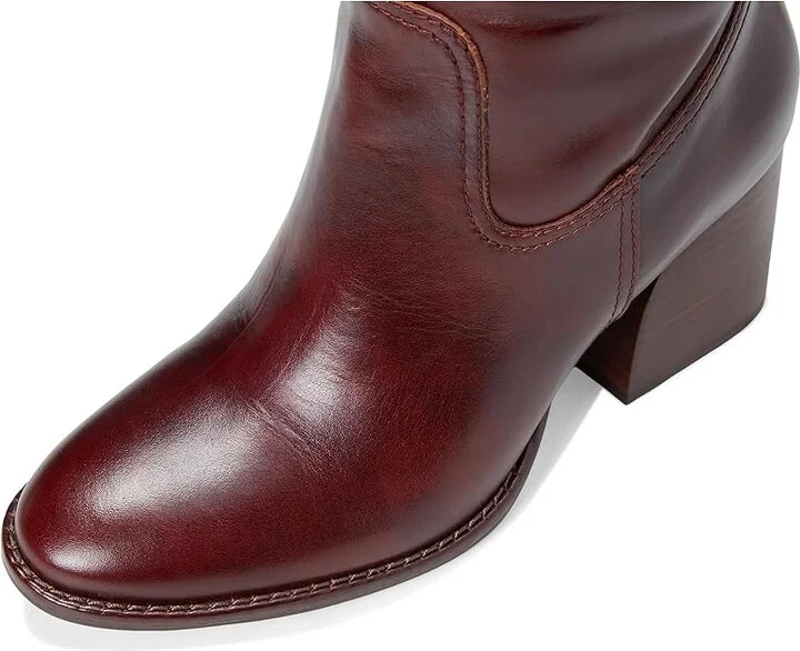 Vince Camuto Leila - Wide Calf Women's Boots Rich Mahogany : 10 M, Leather - Image 2