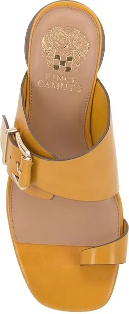 Vince Camuto Lenqua Women's Sandals Golden Sun : 5.5 M, Leather/Rubber - Image 2