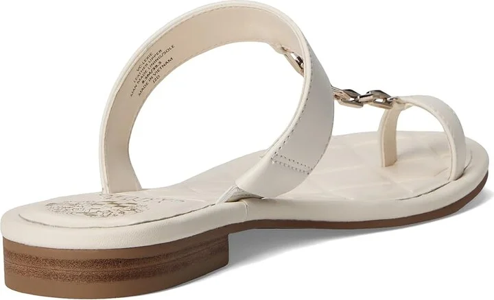 Vince Camuto Lexie Chain-Link Flat Sandal Women's Sandals Black : 9 M, Leather/Polyester/Rubber - Image 10