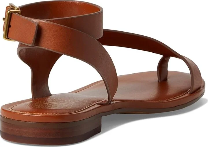 Vince Camuto Liba Toe Loop Wrap Flat Sandals Women's Sandals Caramello : 6 M, Leather - Image 4