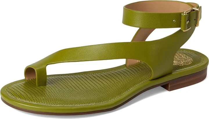 Vince Camuto Liba Toe Loop Wrap Flat Sandals Women's Sandals Caramello : 6 M, Leather - Image 11