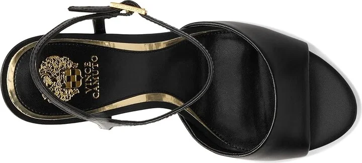 Vince Camuto Lilah Ankle Strap High Heel Sandal Women's Sandals Black : 11 M, Leather - Image 2