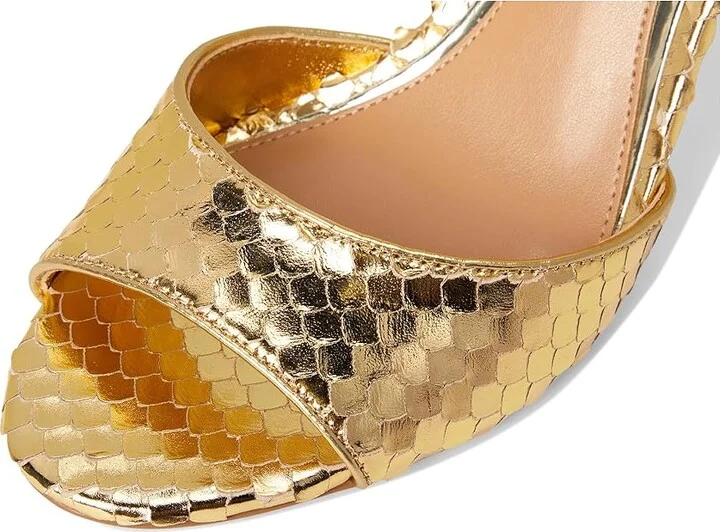 Vince Camuto Lilaha Ankle Strap High Heel Sandal Women's Sandals Grecian Gold : 8.5 M, Leather/Rubber - Image 7