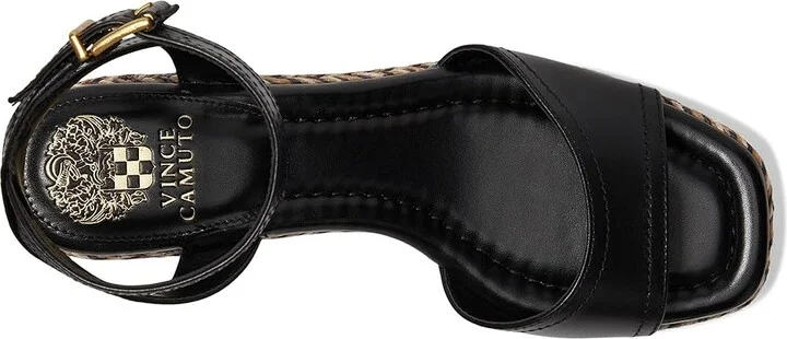 Vince Camuto Lilla Espadrille Wedge Women's Sandals Tortilla : 5 M, Leather/Rubber - Image 8