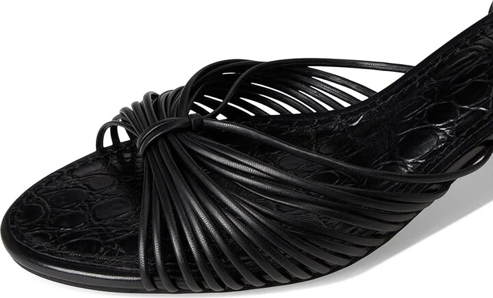 Vince Camuto Lory Ankle Wrap Kitten Heel Sandals Women's Sandals Black : 7 M, Synthetic - Image 7