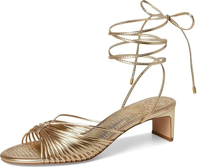 Vince Camuto Lory Ankle Wrap Kitten Heel Sandals Women's Sandals Black : 7 M, Synthetic - Image 11
