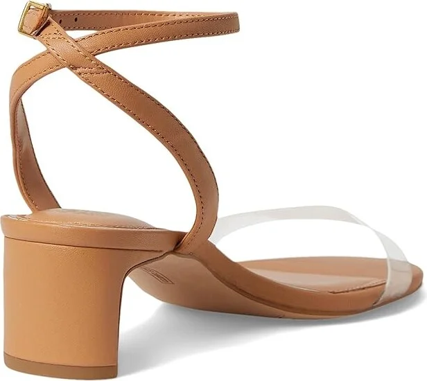 Vince Camuto Lylahs Kitten Heel Ankle Strap Sandals Women's Sandals Travertine/Clear : 7 M, Leather/Synthetic - Image 4