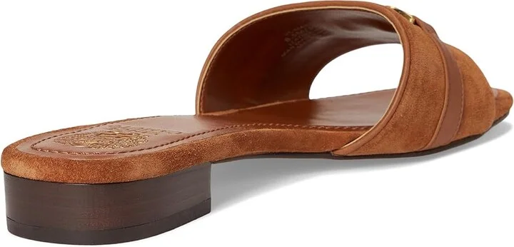 Vince Camuto Maxine Banded Buckle Slide Sandals Women's Sandals Caramello : 11 M, Leather - Image 4