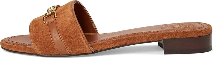 Vince Camuto Maxine Banded Buckle Slide Sandals Women's Sandals Caramello : 11 M, Leather - Image 6