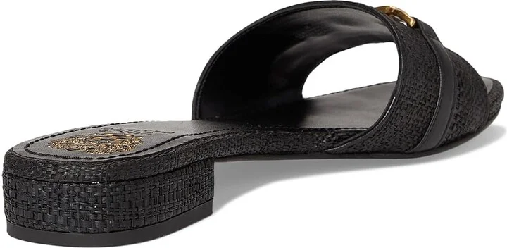 Vince Camuto Maxine Banded Buckle Slide Sandals Women's Sandals Caramello : 11 M, Leather - Image 10