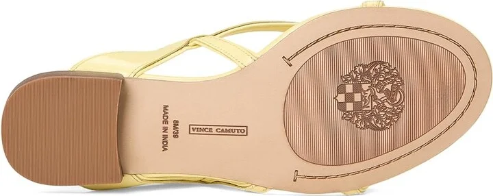Vince Camuto Melly Strappy Flat Sandals Women's Sandals Sunshine : 6.5 M, Leather - Image 3