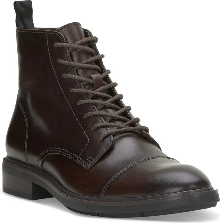Vince Camuto Men's Ferko Lace Up Boot - Sherry/Black