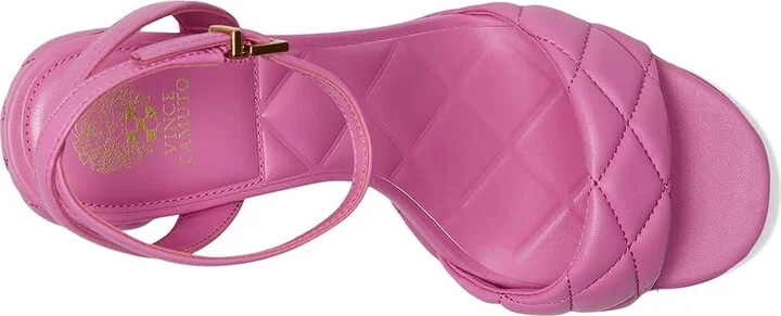 Vince Camuto Pendry Quilted Platform Sandals Women's Sandals Lotus Pink : 8 M, Leather - Image 2