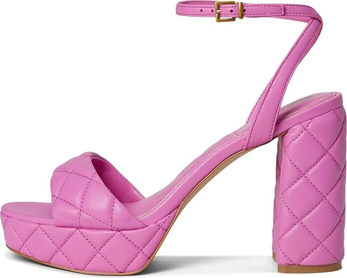 Vince Camuto Pendry Quilted Platform Sandals Women's Sandals Lotus Pink : 8 M, Leather - Image 6