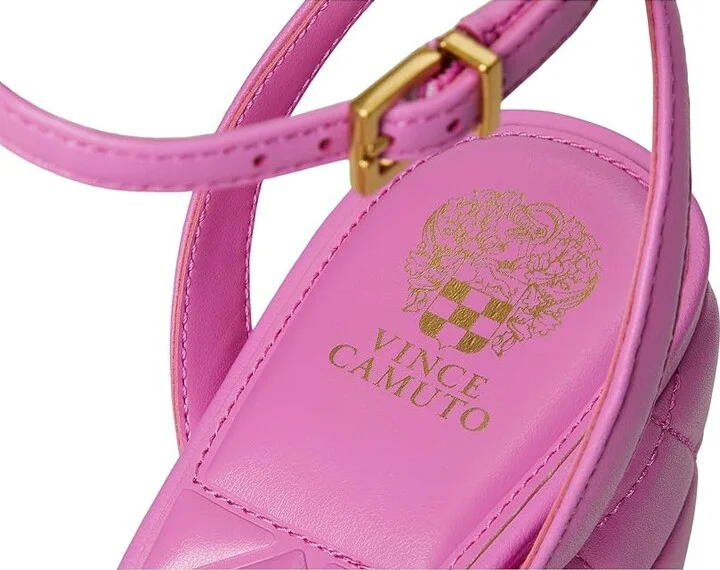 Vince Camuto Pendry Quilted Platform Sandals Women's Sandals Lotus Pink : 8 M, Leather - Image 7