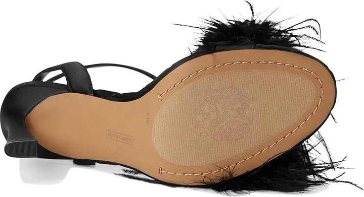 Vince Camuto Penely Feather High Heel Sandal Women's Sandals Black : 7.5 M - Image 3