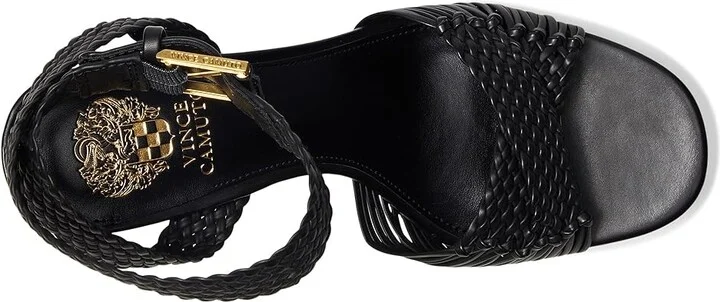 Vince Camuto Pessa Woven Platform Sandals Women's Sandals Black : 9.5 M, Synthetic - Image 2