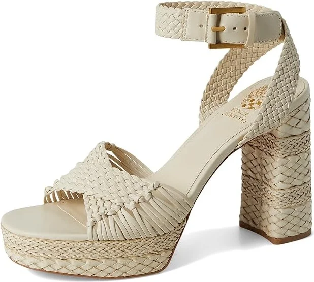 Vince Camuto Pessa Woven Platform Sandals Women's Sandals Black : 9.5 M, Synthetic - Image 11