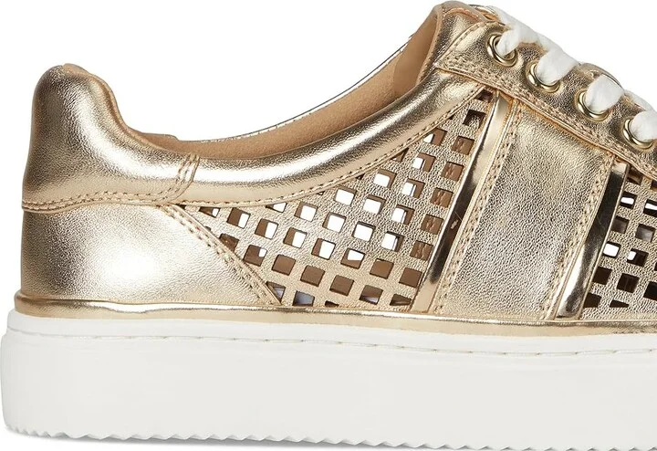 Vince Camuto Raiden Cut-out Platform Sneakers Women's Shoes Egyptian Gold : 5 M, Leather - Image 7