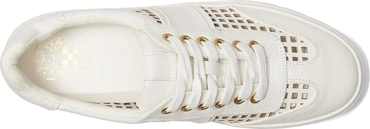 Vince Camuto Raiden Cut-out Platform Sneakers Women's Shoes Egyptian Gold : 5 M, Leather - Image 8