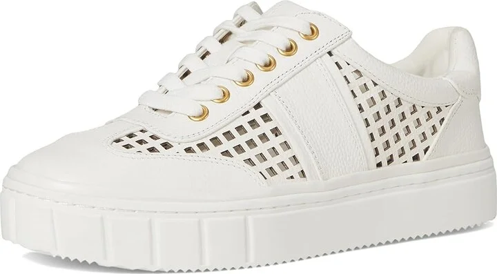 Vince Camuto Raiden Cut-out Platform Sneakers Women's Shoes Egyptian Gold : 5 M, Leather - Image 11