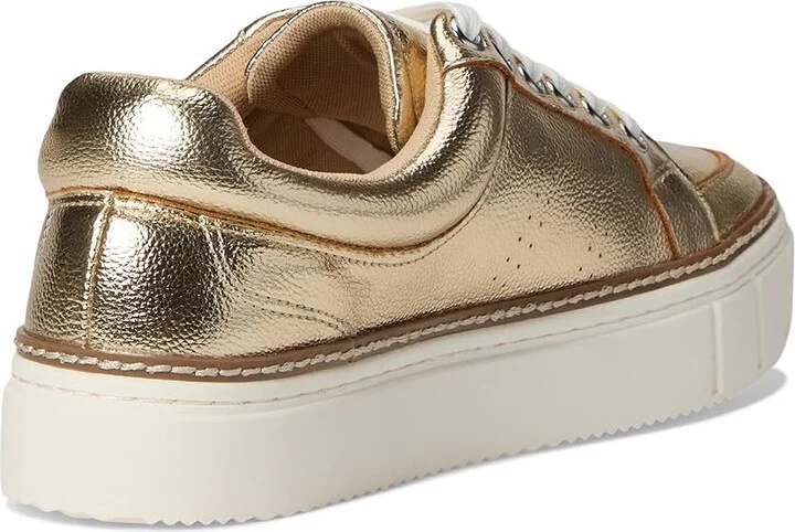 Vince Camuto Randay Platform Sneakers Women's Shoes Egyptian Gold : 7.5 M, Leather/Rubber - Image 4