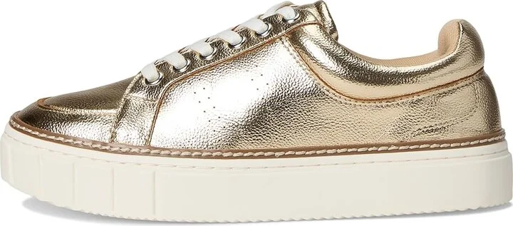 Vince Camuto Randay Platform Sneakers Women's Shoes Egyptian Gold : 7.5 M, Leather/Rubber - Image 6